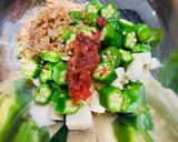 簡単薬膳⭐︎オクラと長芋の梅おかか和え作り方5写真