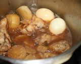 手羽元と大根のこってり煮～煮卵入り～作り方5写真
