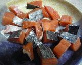 フライパンで　鮭のチャンチャン焼き風作り方1写真