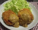 ソースが決め手♪ポテサラ肉巻きコロッケ作り方11写真