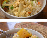 野菜と卵のオイスターソース味噌丼★゛作り方5写真
