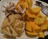 油揚げとかぼちゃの煮物作り方1写真