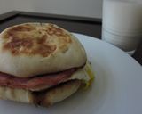 朝食にイングリッシュマフィン☆サンド作り方6写真