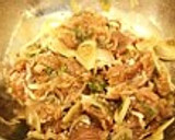 あっさこってり！豚の梅らっきょう焼き作り方3写真