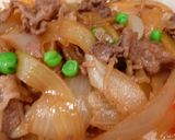 牛コマ肉で美味しく！牛丼風弁当！作り方4写真