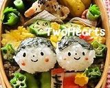 お弁当に❤大葉と枝豆de緑の✿お花✿作り方4写真