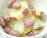 ➏　サツマイモと金時豆の甘煮　➏作り方7写真