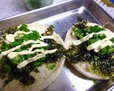 韓国海苔とトマトのトースト　ダシダ風味。作り方2写真