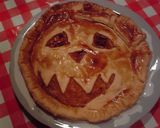 ハロウィンに パンプキンパイ作り方24写真