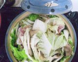 白菜と豚バラ肉とエリンギの土鍋蒸し作り方2写真