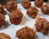☆豚こま・キムチ・ごぼう団子☆作り方3写真