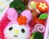 マイメロちゃん♪おにぎりキャラ弁当作り方4写真