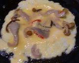 きのこの水煮入り卵焼き作りました作り方2写真