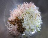 簡単！ソースで味付け鶏つくね作り方1写真