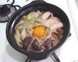 簡単☆麺つゆで鍋焼きうどん作り方3写真