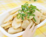 里芋の梅わさび和え作り方4写真