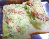 ポークビッツとアボカドのトースト作り方4写真