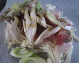 韓国風❤きのこと豚肉の紙包み焼き作り方3写真