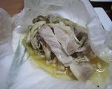 韓国風❤きのこと豚肉の紙包み焼き作り方5写真