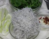 しらすと水菜のペペロンチーノ作り方1写真