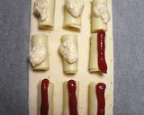1口おかず☆ポークビッツチーズパイ♪作り方3写真