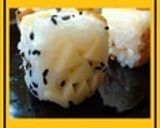 チーズと福神漬けとゴマ塩のおにぎり作り方4写真