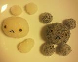 ＊キャラ弁＊しろくまちゃんとこぐまちゃん作り方4写真