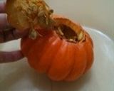 ハロウィンかぼちゃ ジャックオランタン作り方2写真