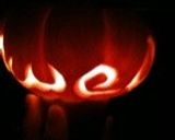 ハロウィンかぼちゃ ジャックオランタン作り方6写真