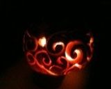 ハロウィンかぼちゃ ジャックオランタン作り方7写真