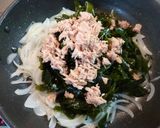 簡単☆わかめとツナのにんにくポン酢炒め作り方3写真