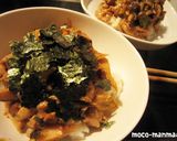 こくうま♪豚ときのこの胡麻味噌丼作り方8写真