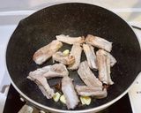 スペアリブとインゲン豆の煮込み料理と花巻作り方2写真