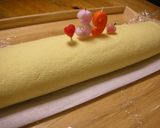 ✿フルーツinロールケーキ✿作り方3写真