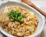 ♥とろ～り優しい♥豆腐の鶏そぼろあんかけ作り方7写真