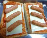 ポークビッツの和風味噌ケチャトースト作り方3写真