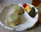 わさマヨチーズのおかか焼きおにぎり♪作り方3写真