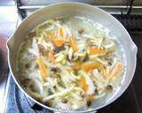 冬瓜(夕顔)と野菜たっぷり中華スープ作り方5写真