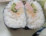 マヨソースのポテサラ入り、おむすび♪作り方3写真