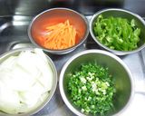 ほうれん草と牛肉で＊焼肉スパゲティ♪作り方5写真