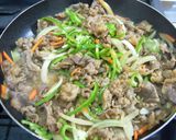 ほうれん草と牛肉で＊焼肉スパゲティ♪作り方8写真