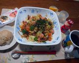 焼きそばソースで！簡単にも！野菜炒め弁当作り方37写真