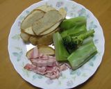 ブロッコリーの茎で♪オープンオムレツ作り方1写真