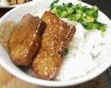 豚肉・照り焼き丼☆大根の葉生姜作り方4写真