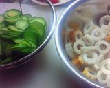 きゅうりとちくわにチーズ和え作り方1写真