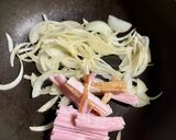 ✨いんげんとベーコンの昆布茶パスタ✨作り方4写真