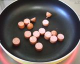 卵ウインナーのおにぎり♪天むす風☆作り方1写真