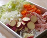 さつま芋の入った食べるミネストローネ作り方1写真