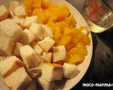 桃のクリームパングラタン＊ふるぱん＊作り方1写真