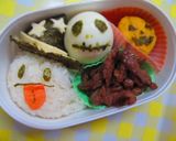 キャラ弁☆ハロウィン★de★おばけお握り作り方10写真
